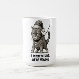 Kerstkat “We verhuizen" Koffiemok