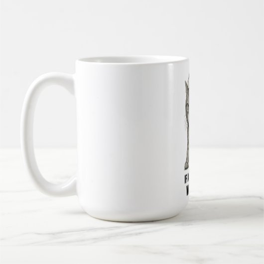 Kerstkat “We verhuizen" Koffiemok (Links)