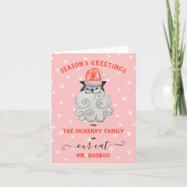 kerstkat Wenskaart