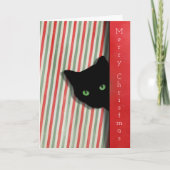 kerstkat-Wenskaart Kaart (Voorkant)