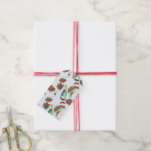 Kerstkat Winterviering Cadeaulabel (Met Touw)