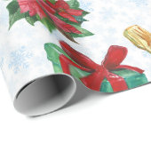 Kerstkat Winterviering Cadeaupapier (Rol Hoek)