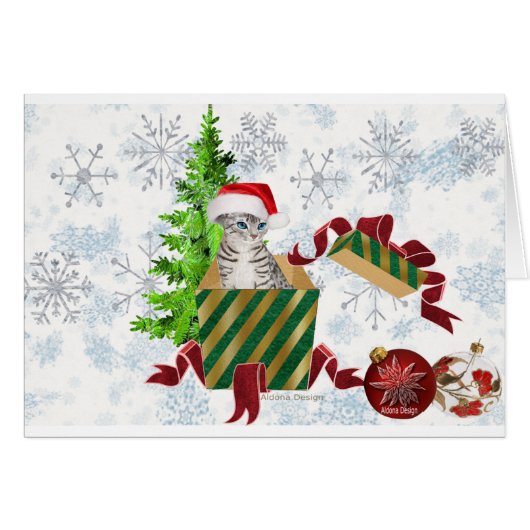 Kerstkatgroeten  (Voorkant Horizontaal)