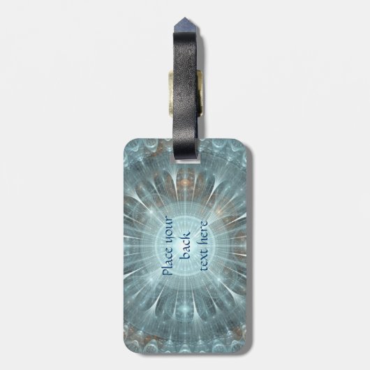 Kerstkathedraal Bagagelabel (Achterkant verticaal)