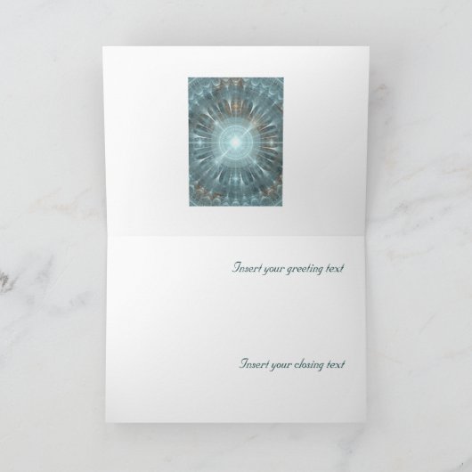 Kerstkathedraal Feestdagen Kaart (Binnen)