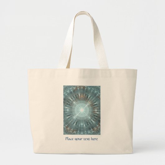 Kerstkathedraal Grote Tote Bag (Voorkant)