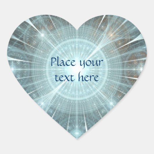 Kerstkathedraal Hart Sticker (Voorkant)