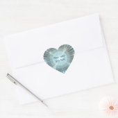 Kerstkathedraal Hart Sticker (Envelop)