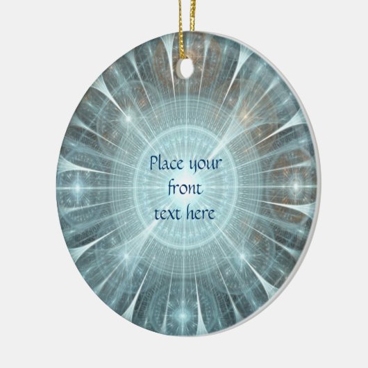 Kerstkathedraal Keramisch Ornament (Links)