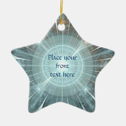 Kerstkathedraal Keramisch Ornament (Voorkant)