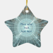 Kerstkathedraal Keramisch Ornament (Achterkant)