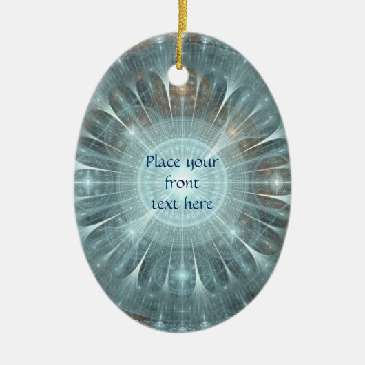 Kerstkathedraal Keramisch Ornament (Voorkant)