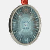 Kerstkathedraal Metalen Ornament (Rechts)