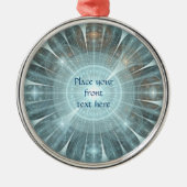 Kerstkathedraal Metalen Ornament (Voorkant)