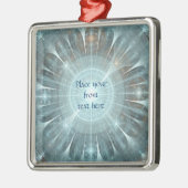 Kerstkathedraal Metalen Ornament (Links)