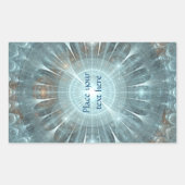 Kerstkathedraal Rechthoekige Sticker (Voorkant)