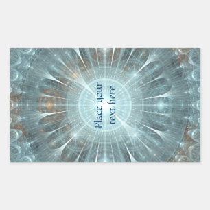 Kerstkathedraal Rechthoekige Sticker