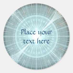 Kerstkathedraal Ronde Sticker