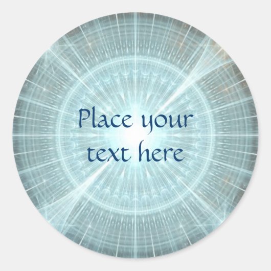 Kerstkathedraal Ronde Sticker (Voorkant)