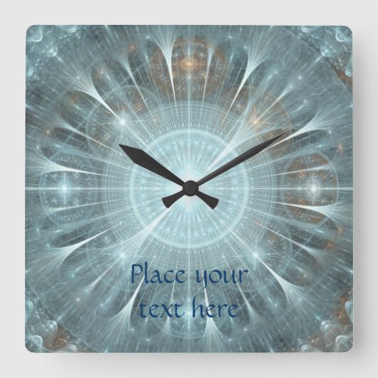 Kerstkathedraal Vierkante Klok (Voorkant)