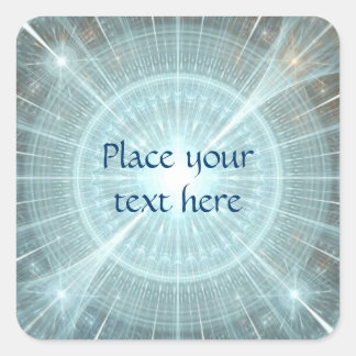 Kerstkathedraal Vierkante Sticker