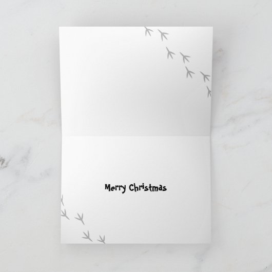 kerstkatiel feestdagen kaart (Binnen)