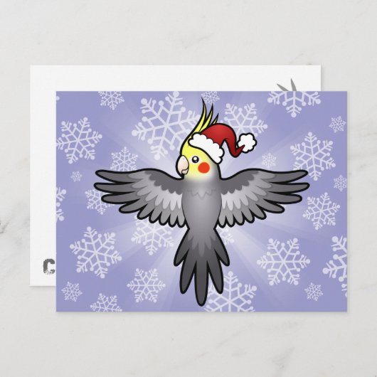 kerstkatiel feestdagenkaart (Voorkant / Achterkant)