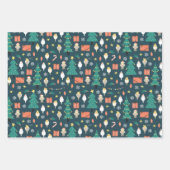 kerstkatiel inpakpapier vel (Voorkant 2)