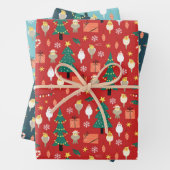 kerstkatiel inpakpapier vel (In situ)