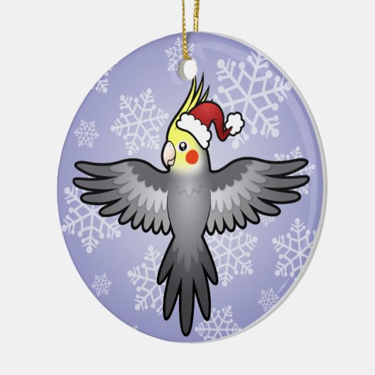 kerstkatiel keramisch ornament (Links)