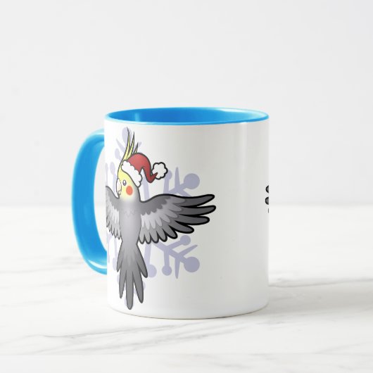 kerstkatiel mok (Voorkant links)