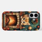 Kerstkatje Case-Mate iPhone case (Achterkant (horizontaal))