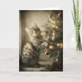 Kerstkatje Kaart