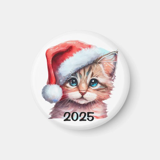 Kerstkatje Magneet (Voorkant)