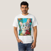 kerstkatje t-shirt (Voorkant volledig)
