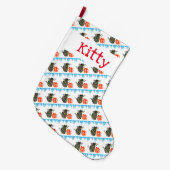 Kerstkatjes en cadeaus grote kerstsok (Voorkant (Hangend))