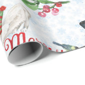 Kerstkatjes en Sneeuwmannen Cadeaupapier (Rol Hoek)
