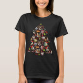 Kerstkatkoppen in de ronddraaiende boom t-shirt (Voorkant)