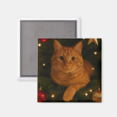 Kerstkatmagneet Magneet (Voorkant / Achterkant)