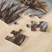 Kerstkatoenschilderij sneeuwschilderij legpuzzel (Zijkant)