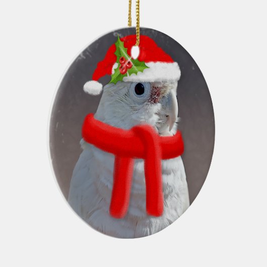 kerstkatoensieraad keramisch ornament (Rechts)