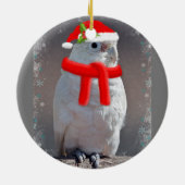 kerstkatoensieraad keramisch ornament (Achterkant)