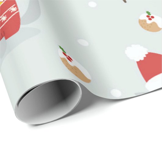kerstkatten cadeaupapier (Rol Hoek)
