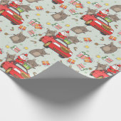 kerstkatten cadeaupapier (Hoek)