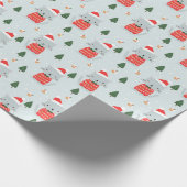 kerstkatten cadeaupapier (Hoek)