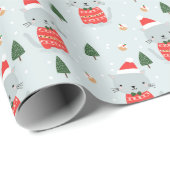 kerstkatten cadeaupapier (Rol Hoek)