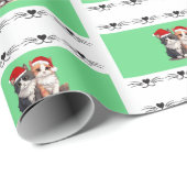 kerstkatten cadeaupapier (Rol Hoek)