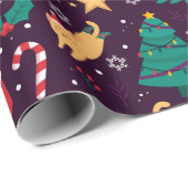 kerstkatten cadeaupapier (Rol Hoek)