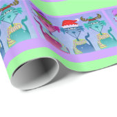 kerstkatten cadeaupapier (Rol Hoek)