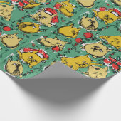 kerstkatten cadeaupapier (Hoek)